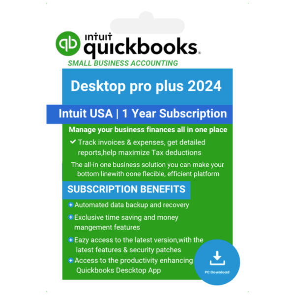 Intuit Quickbooks Desktop pro plus 2024 | US version